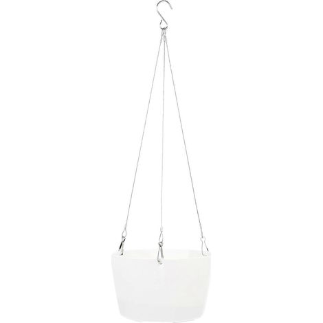 1 pot de fleurs suspendu en plastique pour chlorophytum, avec arrosage automatique. (1/4)