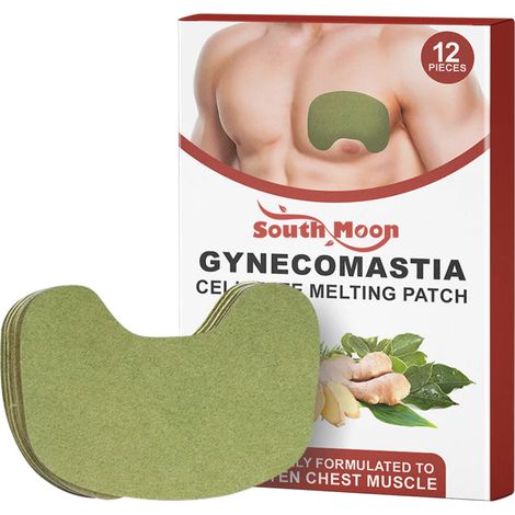 South Moon Brustpflegepflaster für Männer, Massagepflaster für die äußere Brustpartie, 12er-Packung. (1/5)