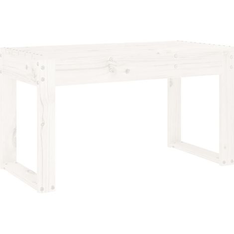 Maison Exclusive - Panca da Giardino Bianca 80x38x45 cm Legno Massello di Pino
