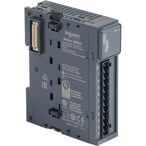 Modulo ANALOGICO 4S con 4 uscite e design compatto per una facile installazione.