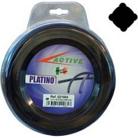 1BL FILO NYLON "PLATINO" QUADRO VIOLA  PER DECESPUGLIATORI -  mm.3,3 - blister mt.15