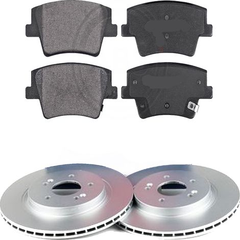 KIT FRENI POSTERIORI compatibile con HYUNDAI SANTA FE IV (TM,TMA) - DISCHI + PASTIGLIE OEM: 35306 / 18822 , 18823 /SOSTITUZIONE DIRETTA/BASSA POLVERE/SILENZIOSO
