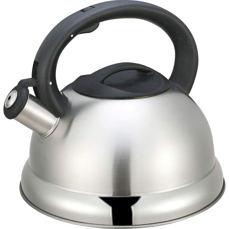 Théière Bouilloire sifflante 3 litres Acier inoxydable Poignée ergonomique Tous Feux dont Induction 0008112 Gris (1/2)
