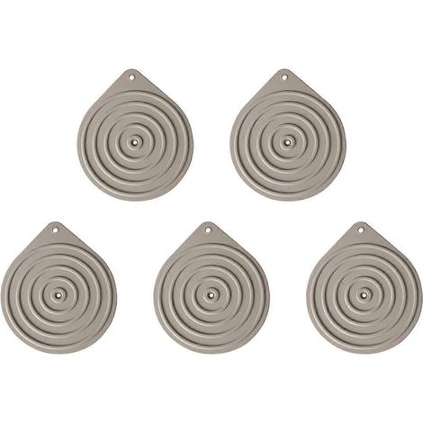 Lot de 5 chauffe-plats en silicone pour micro-ondes, tapis antidérapants pour maintenir les aliments au chaud au four et à la poêle. (1/5)