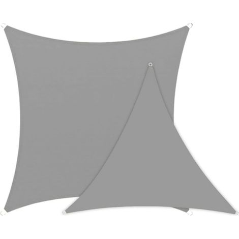 Voile d'ombrage rectangulaire 2x4 M gris - RWVoile d'ombrage (1/5)