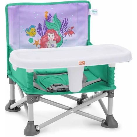 DISNEY BABY - LA PETITE SIRÈNE - Siège rehausseur de voyage pliable et portable. Léger et facile à nettoyer. Sac de transport inclus. (1/5)