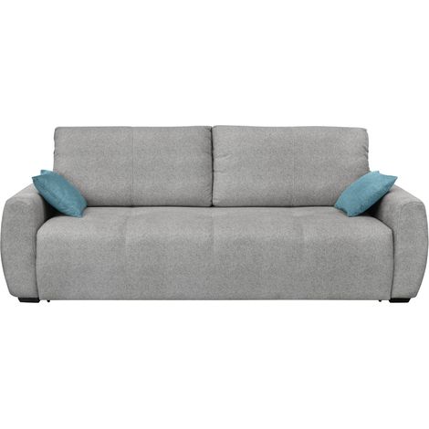 Divano letto 3 posti in tessuto L246 cm - ALBA