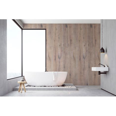 Roth – Panneau mural de douche VIPANEL 100 x 210 cm – Aluminium composite étanche – Installation rapide en rénovation – Résistance aux températures -50°C à +80°C (1/6)