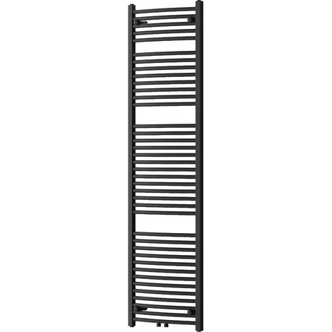 Radiador secatoallas eléctrico 820W 180x50x5,2cm, Negro (1/4)