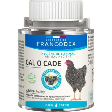 Gal O Cade 200 ml, protège pattes, pour volaille - Francodex (1/3)