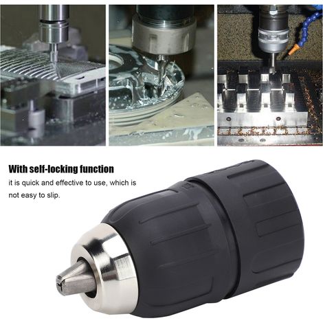 Sanou 13mm 1/2mm Gewindebohrfutter für große Löcher mit manuellem Spann- und Verriegelungsmechanismus für eine feste und sichere Arretierung. (1/5)