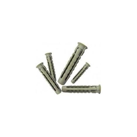 FPLUS taco gris nylon t-n4s  5x25 x100ud. , Tacos en poliamida TN4S: apto tanto para material base macizo (hormigón, piedra, ladrillo macizo, etc.) como hueco (ladrillo hueco, bloq
