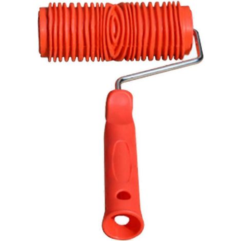 Rouleau à grain de bois pour texturer les murs, adapté aux peintures murales décoratives, durable. (1/5)