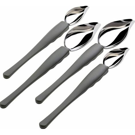 Cucchiaio decorativo da dessert, penna/matita in acciaio inox, fai da te, per torte e cioccolatini, multiuso per la pasticceria. (1/5)