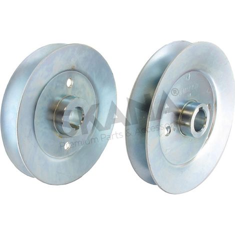 Polea en V adaptable para Castelgarden - Stiga. Reemplaza original 125601550/0, 1256015500, 25601550/0, 256015500.