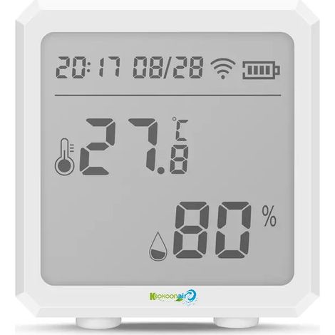 KAPTM100WF thermomètre capteur de température et d'humidité Tuya WIFI mural (1/5)