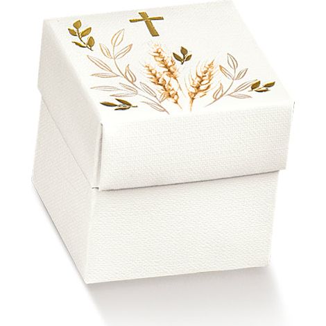 Scotton Scatola Portaconfetti con Coperchio 50 x 50 x 50 Mm San. Croce 10 Pz