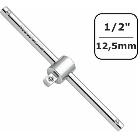 Chiave a T Scorrevole 1/2", Manico a T con Arresto a Sfera (1/4)