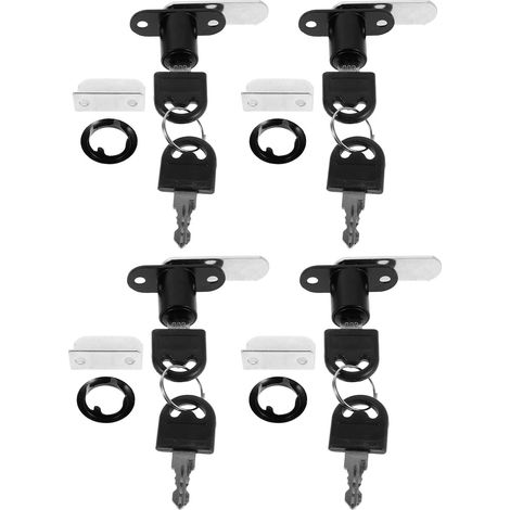 Ensemble de 4 verrous à came pour boîte outils et panneau (1/5)