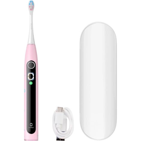 Set de cepillo de dientes eléctrico Oclean X para niños, color rosa. (1/2)