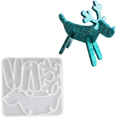 Moule en Silicone pour figurine de renne de nol, pour (1/5)