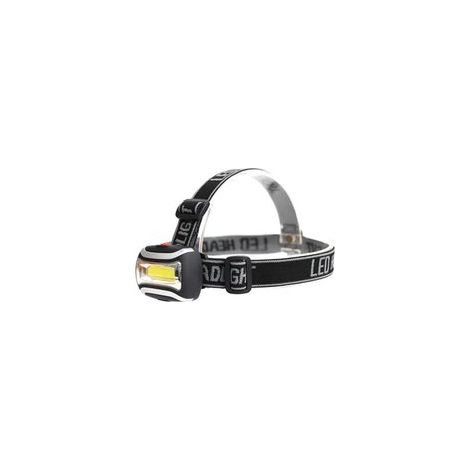 LED-Stirnlampe mit 3 Leuchtmodi, 400 Lumen, wasserdicht, leicht, kompakt, wiederaufladbar, ideal zum Wandern, Arbeiten und Campen. – Crezuo