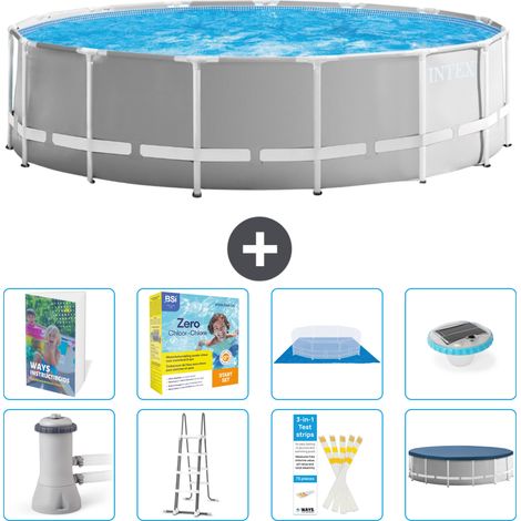Prism Frame Pool Rund - 457x122 cm - 9-teilig S526