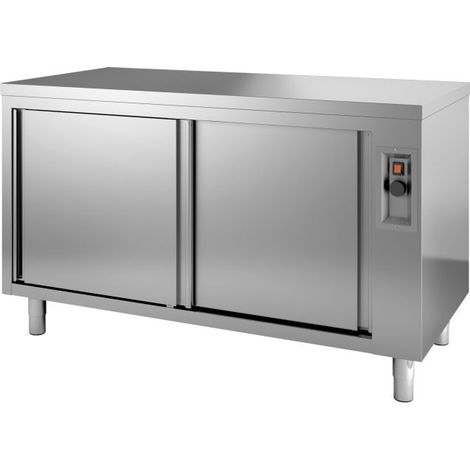 Meuble Chauffant Inox - Gamme 600 - 2 Portes - Combisteel
