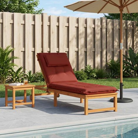 vidaXL Cuscino per Lettino GEMERT 100% Poliestere Rosso (1/5)