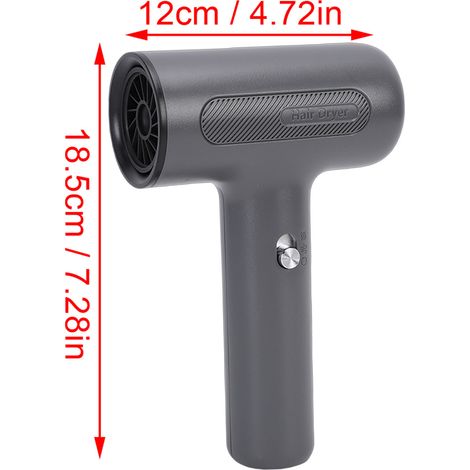 Ortviai Sèche-peinture rechargeable 500 W, moteur sans balais, sans fil, pour aquarelle et artisanat – Gris (1/4)