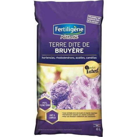 Terre De Bruyère Fertiligène 6l Substrat Acide Spécifique Bruyères - Fertiligène (1/2)