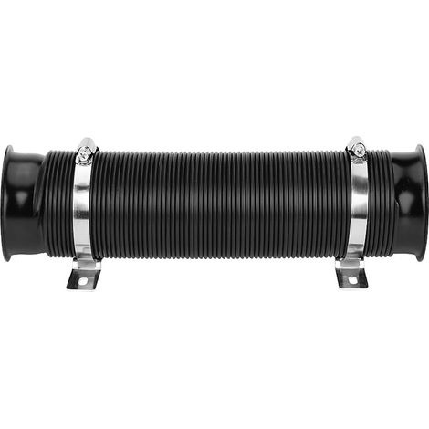 Kit de tuyau d'admission d'air froid universel pour voiture, 76 mm (3 pouces), flexible, noir (1/5)
