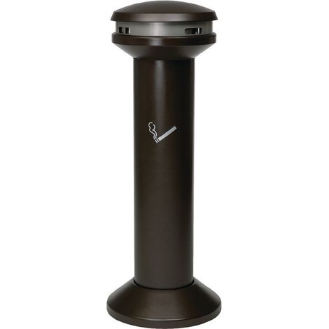 Posacenere da terra D394xH1054mm lama in acciaio nero RUBBERMAID