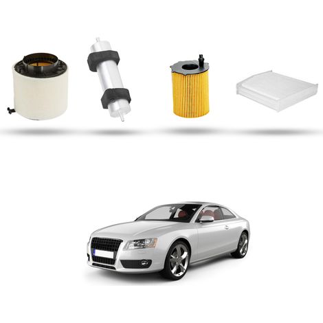 Kit Tagliando 4 filtri compatibile con Audi A5 (8T3,8F7,8TA) 3.0 tdi 180kw dal 2011 (1/5)
