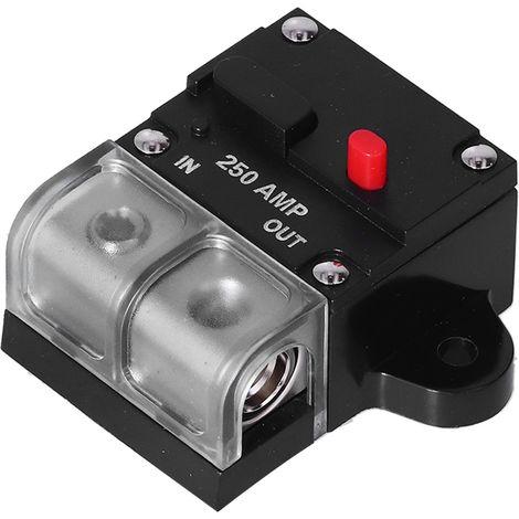 Interrupteur 250A Porte-fusibles automatiques noirs Onduleur avec vis Serviette compressée pour bateaux, moteurs et camions (1/5)