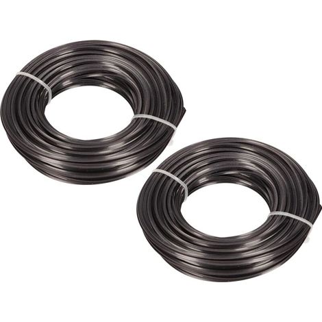 Lot de 2 bobines de fil renforcé pour débroussailleuse professionnelle 2,4 mm x 15 m (30 m) (1/5)