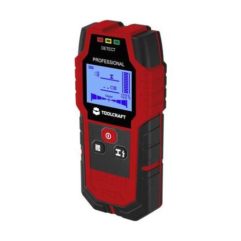 TOOLCRAFT SCANNER MURAL TO-9627699 PROFONDEUR DE DéTECTION (MAX.) 12 M CONVIENT POUR BOIS, MéTAL FERREUX, MéTAL NON FERREUX,
