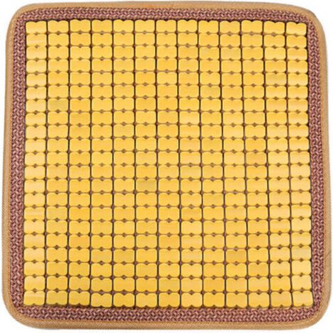 1 tapis de bain rafraîchissant, tapis de bain carré, coussin de siège de voiture, coussin de siège de sauna, coussin de chaise carré, housse de protection en bois pour siège de voiture, canapé (1/3)