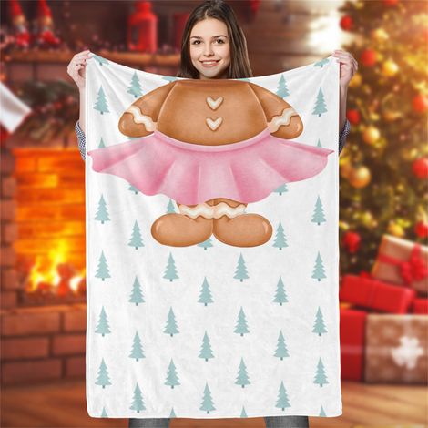 Couverture Enfant Colorée Motif Amusant Cadeau de Noël Imprimé Grand 140x200cm Lavable (1/5)