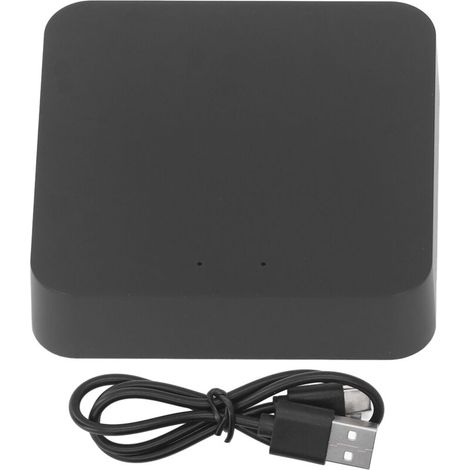 Hub sans fil Bluetooth Gateway pour application Tuya, verrouillage de commande vocale à distance, Compatible avec Google Home, noir (1/5)
