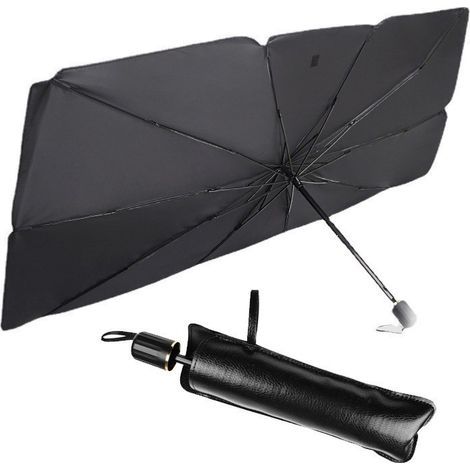 Parasol plegable para parabrisas de coche, protección solar interior plegable para parabrisas, paraguas de protección solar para coche con material reflectante (14079) (1/4)