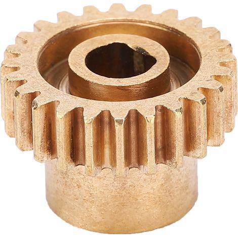 4301-0006-0024 Pignon 24 dents en laiton, alésage en D de 6 mm, module 0,8, pièces détachées pour robots industriels (1/5)