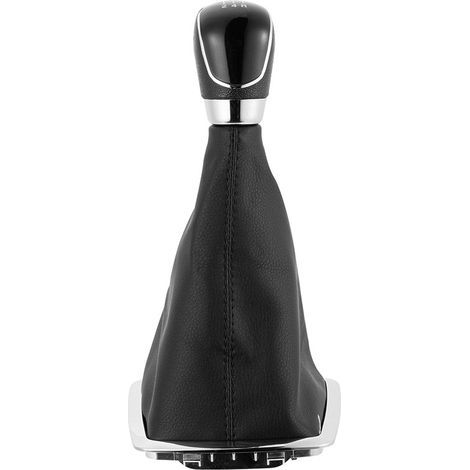 Passend für Ford Focus Schaltknauf, großer Rahmen, Staubschutzkappe, Schaltzubehör, silberne Kappe, großer Rahmen, 6 Gänge, ein Set. (1/4)