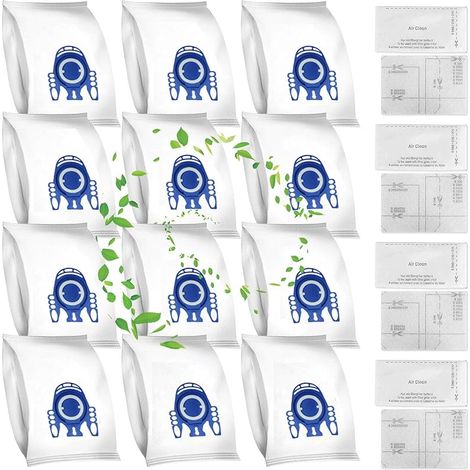 12 sacchetti per aspirapolvere Miele GN 3D Classic C1 Complete C2 C3, S2000, S5000 e S8000 Series. Sacchetti per la polvere, 4 (1/5)