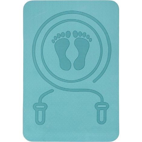 Tapis pour corde à sauter - Tapis de sol dédié pour salle de sport à domicile Tapis de yoga extra-épais et insonorisant Tapis de fitness et d'exercice antidérapant (60 x 40 cm) (1/5)