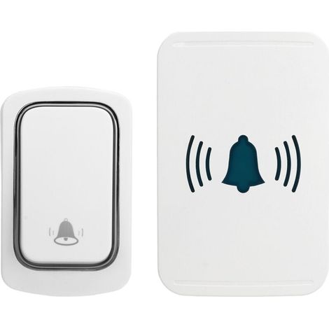 Sonnette Intelligente WiFi Sans Fil Étanche IP54 Volume Réglable 5 Niveaux LED 2.4GHz (1/4)