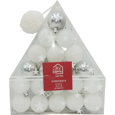 Weihnachtsbaumkugeln 20er-Set 4cm Christbaumschmuck Weihnachtsdeko Baumschmuck (1/3)