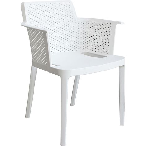 MAKKA - poltrona da esterno ed interno in plastica set da 4 (1/4)