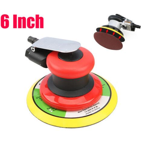 Professionnel Ponceuse excentrique à air comprimé, polisseuse pneumatique à double action haute performance mini avec, 10000 tr/min (15,2 cm) (1/5)