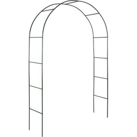 Arche de Jardin, Support pour Plantes grimpantes Arche à rosiers Tuteur Décoration extérieure, 240x140x37cm (1/5)